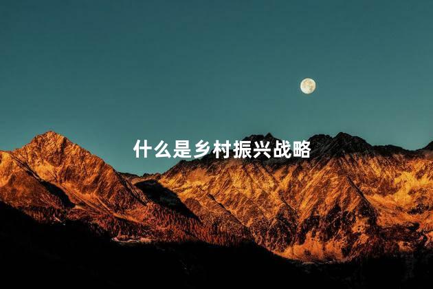 什么是乡村振兴战略 乡村振兴战略是什么