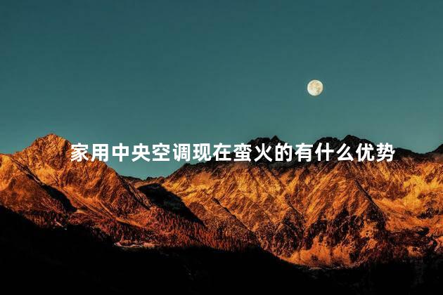 家用中央空调现在蛮火的有什么优势